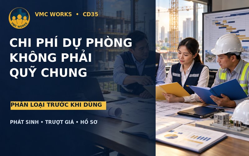 Chi phí dự phòng không phải quỹ chung: Phân loại đúng trước khi xin dùng