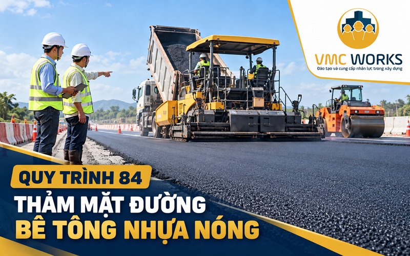 Quy trình 84 – Thi công và nghiệm thu thảm mặt đường bê tông nhựa nóng