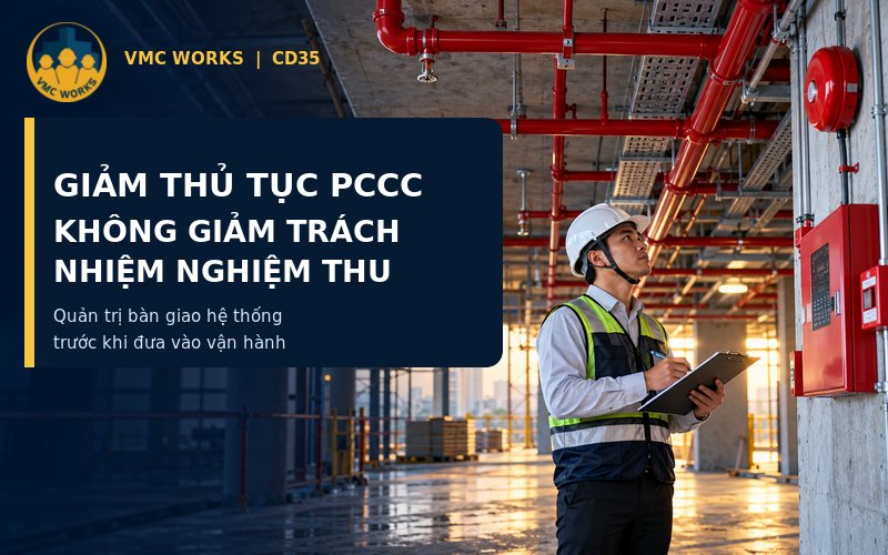 Giảm thủ tục PCCC: công trường không được giảm trách nhiệm nghiệm thu