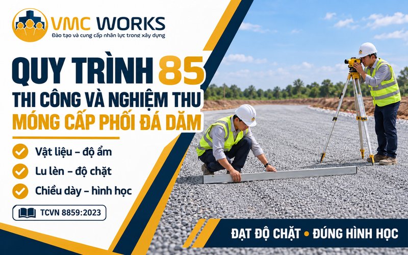 Quy trình 85 – Thi công và nghiệm thu lớp móng cấp phối đá dăm