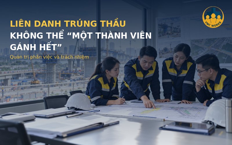 Liên danh trúng thầu không thể vận hành bằng một thành viên “gánh hết”