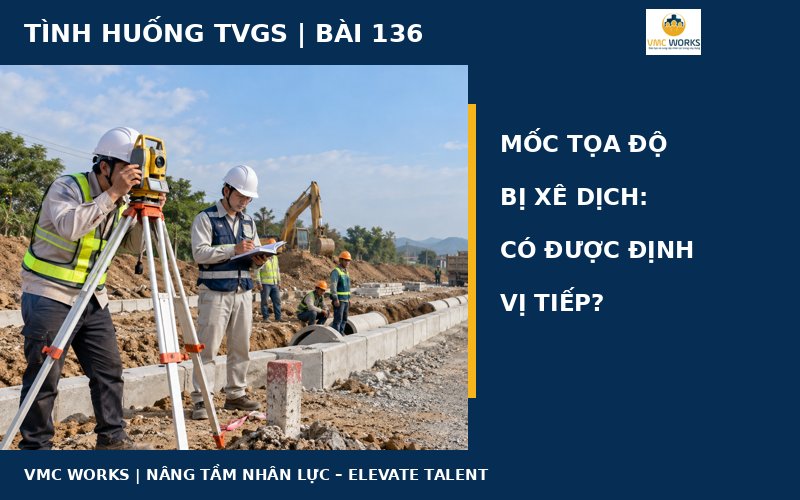 Tình huống TVGS 136: Mốc tọa độ bị xê dịch, có được định vị tiếp?