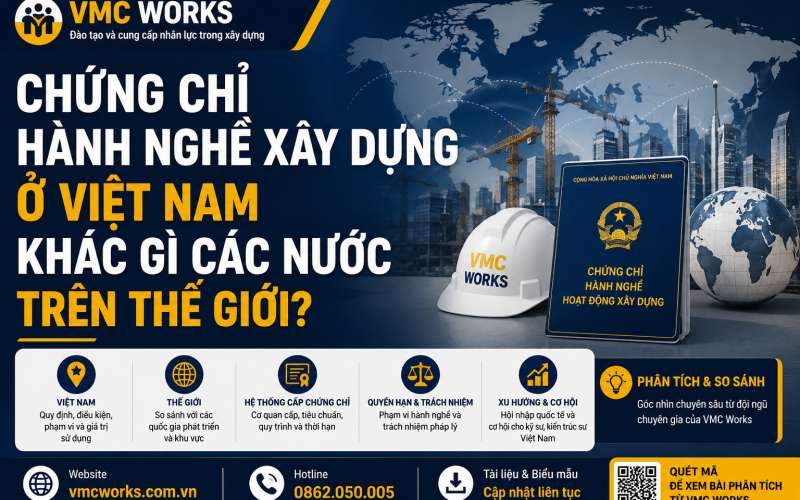 Chứng chỉ hành nghề xây dựng ở Việt Nam khác gì các nước trên thế giới?