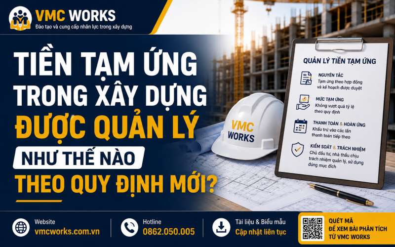 Quy định về tạm ứng vốn và sử dụng tiền tạm ứng trong đầu tư xây dựng mới nhất