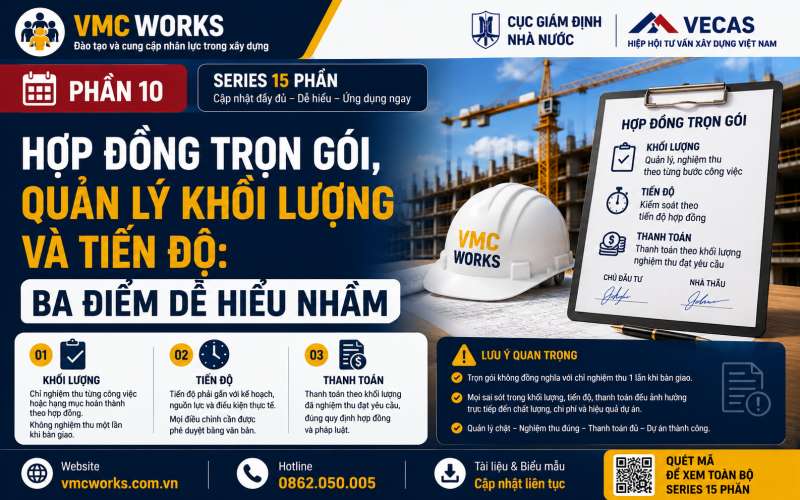 Hợp đồng trọn gói có phải nghiệm thu từng công việc theo quy định mới?