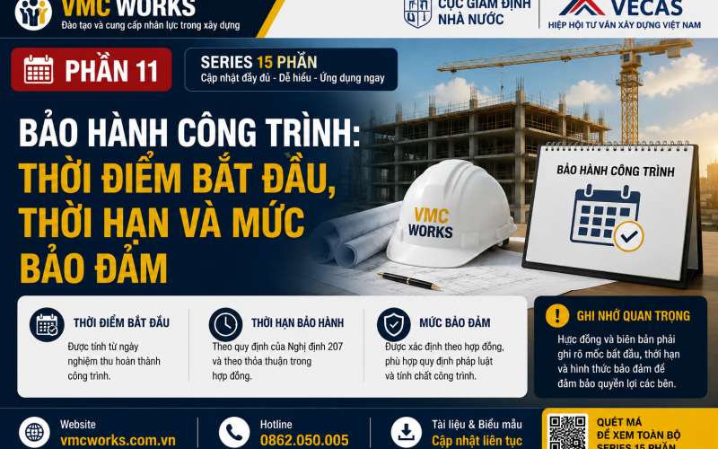 Bảo hành công trình theo Nghị định 207/2026/NĐ-CP được tính từ thời điểm nào?