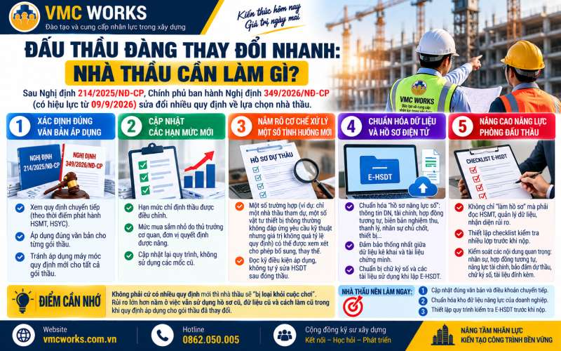 “Luật chơi” đấu thầu thay đổi: Nhà thầu cần chuẩn bị gì từ bây giờ?