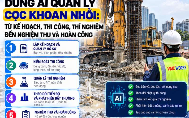 Bài 98/100 – Dùng AI quản lý lắp dựng kết cấu thép: Từ nhận cấu kiện, cẩu lắp đến căn chỉnh, liên kết và nghiệm thu
