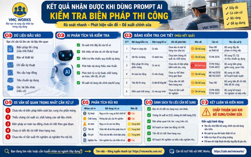 Bài 01 – Prompt AI kiểm tra biện pháp thi công trước khi trình duyệt